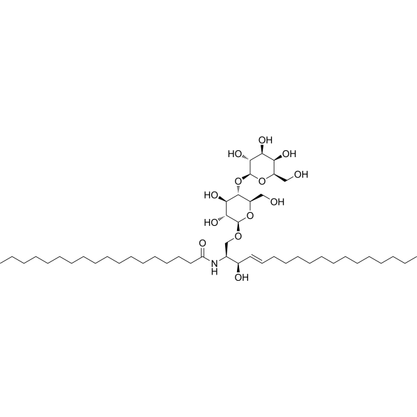 D-lactosyl-β-1,1′ N-stearoyl-D-erythro-sphingosine 125712-73-4